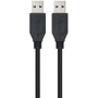 Nanocable Cable USB 3.2 Gen 1 de 2 m, USB A a USB A, Negro